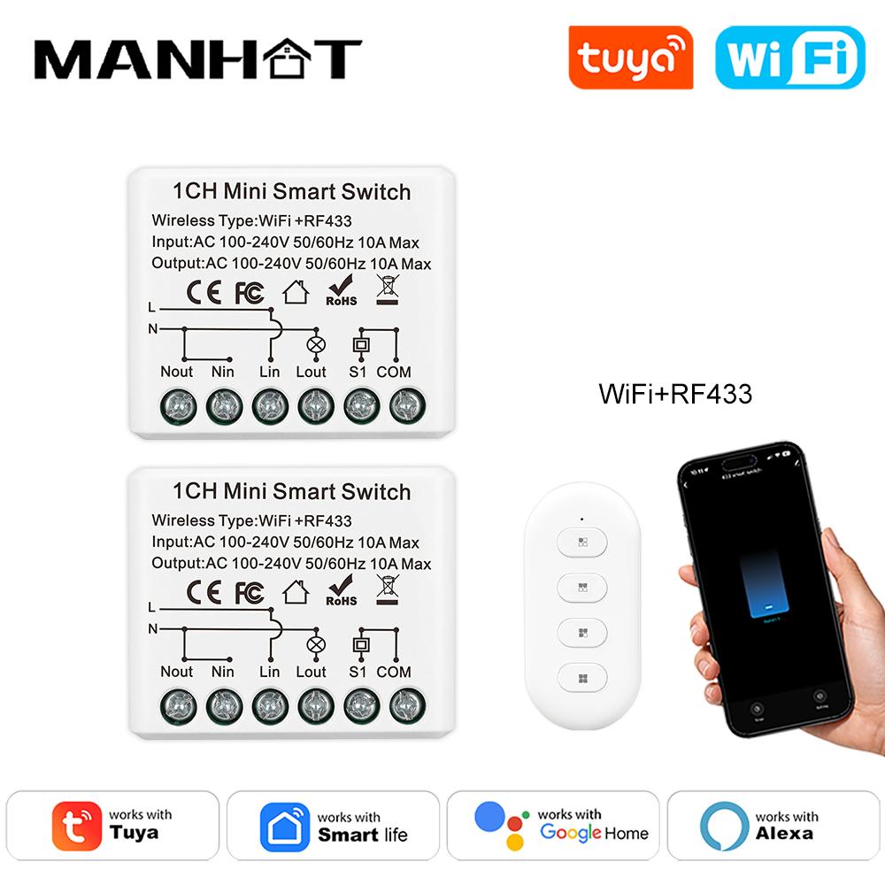 Manhot WIFI 10A Smart Light Sw – Smart Home Automation Diy Bewertung und Preis