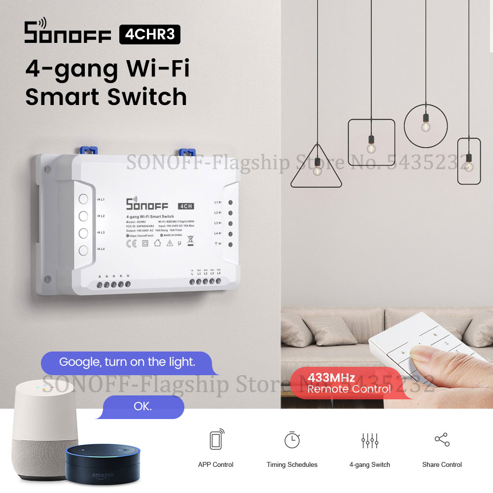 Itead SONOFF 4CH R3 Wifi Wirel – Home Automation Ideas Bewertung und Preis