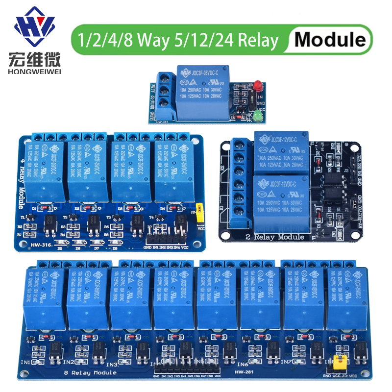 DC 5V 12V 24V 1 2 4 6 8 Channe – Relay 8 Channel Board Bewertung und Preis