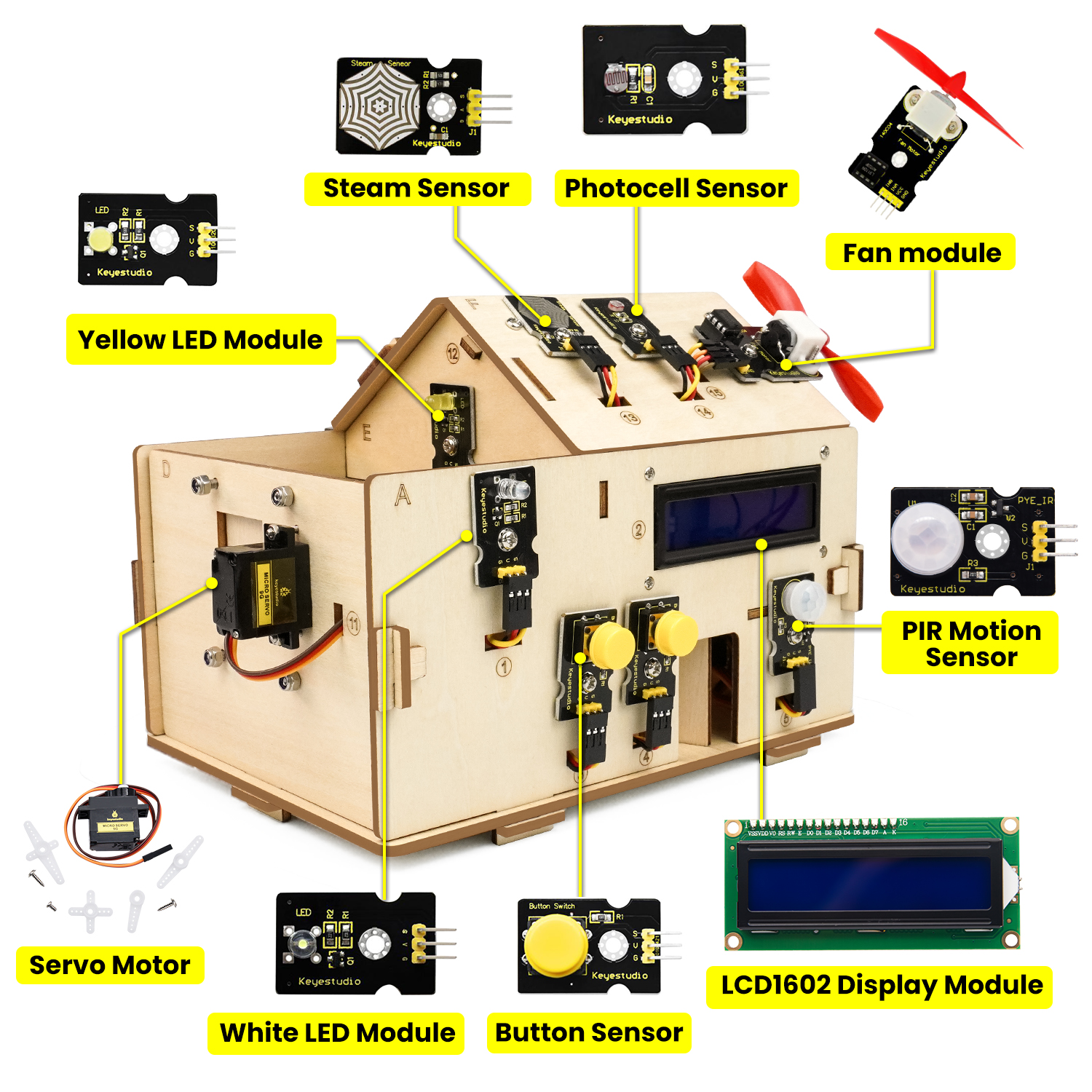 Keyestudio Smart Home IOT Kit  – Home Automation With Arduino Bewertung und Preis